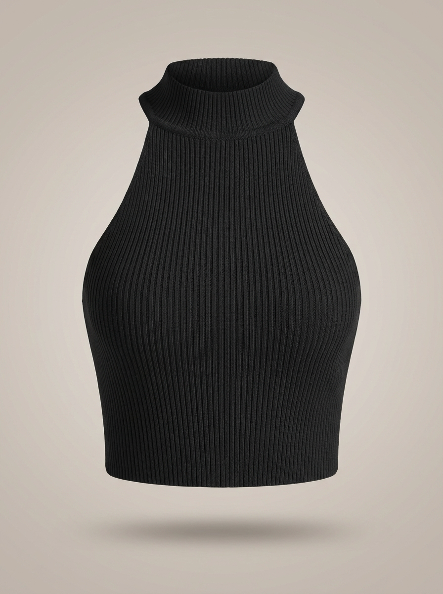 Crop Top Dames | Halterhals