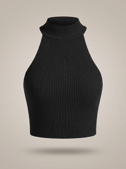 Crop Top Dames | Halterhals