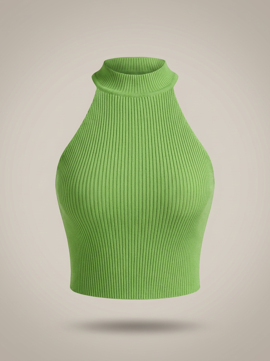 Crop Top Dames | Halterhals