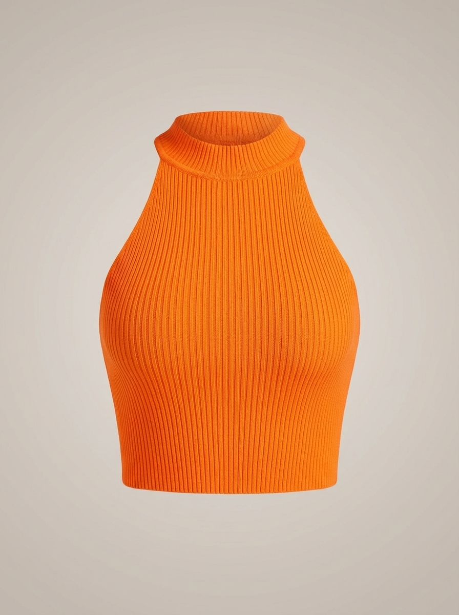 Crop Top Dames | Halterhals