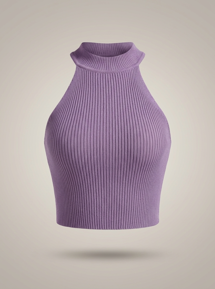Crop Top Dames | Halterhals