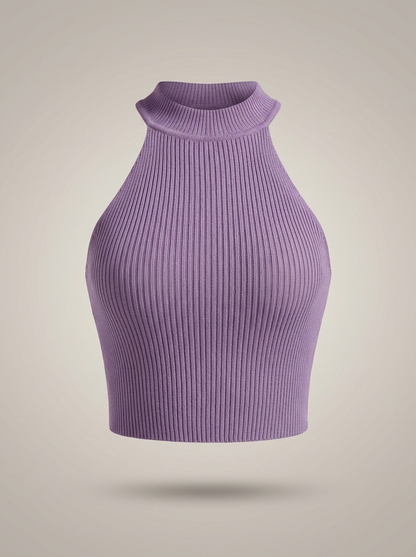 Crop Top Dames | Halterhals