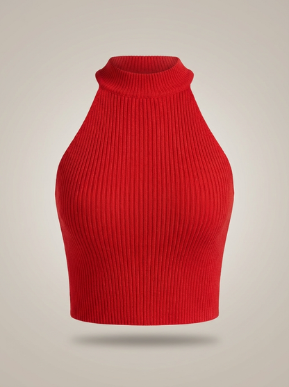 Crop Top Dames | Halterhals