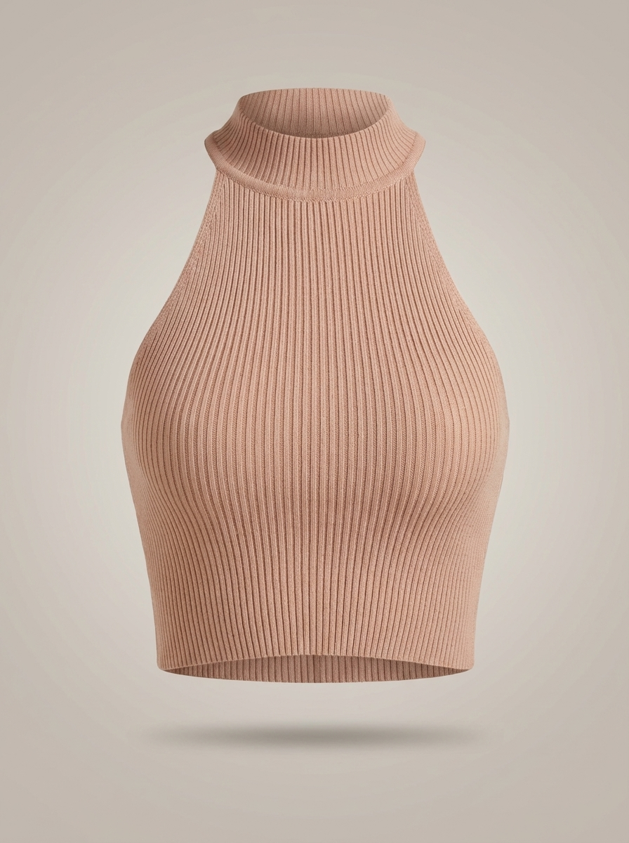 Crop Top Dames | Halterhals