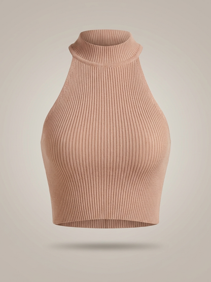 Crop Top Dames | Halterhals