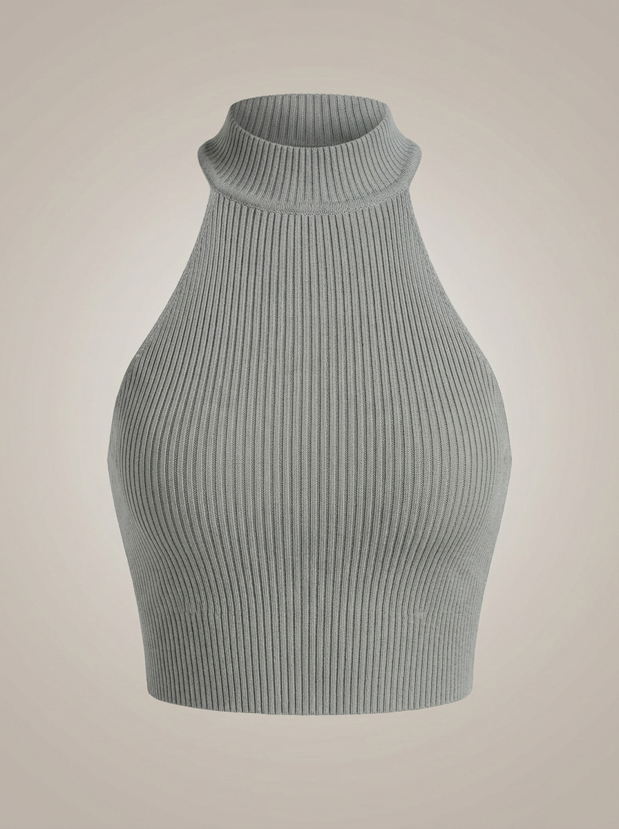Crop Top Dames | Halterhals