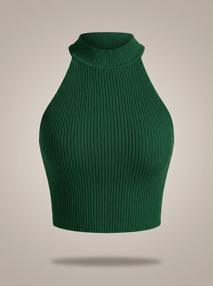 Crop Top Dames | Halterhals