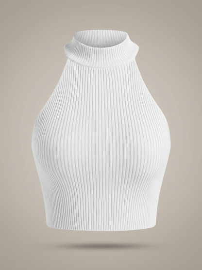 Crop Top Dames | Halterhals