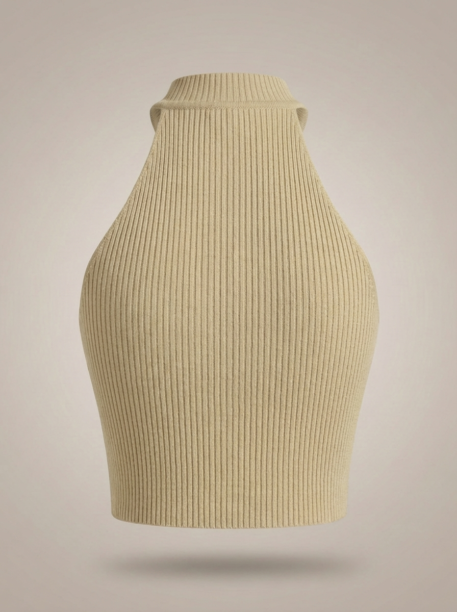 Crop Top Dames | Halterhals