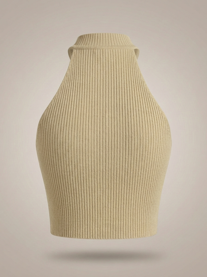 Crop Top Dames | Halterhals