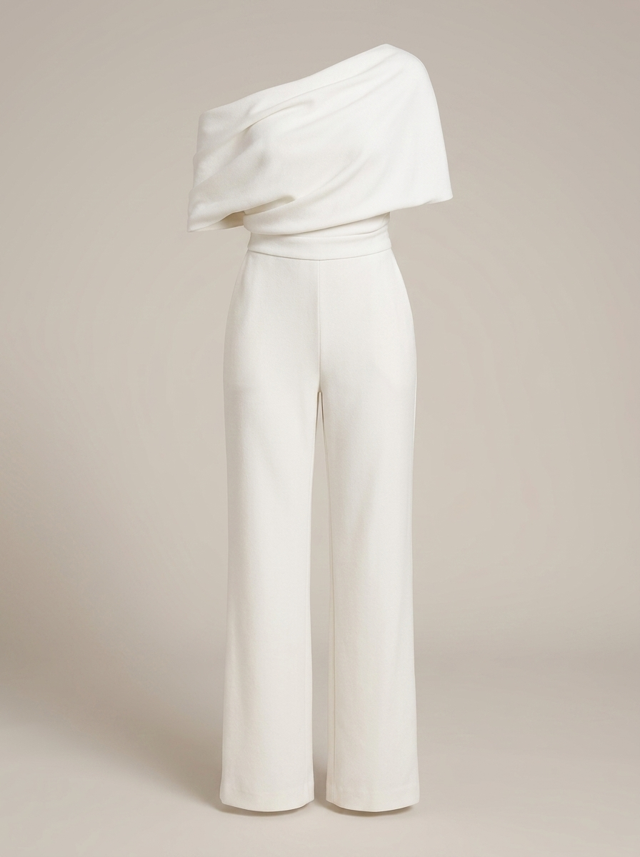 Jumpsuit Dames Feestelijk | Off Shoulder met Wijde Pijpen
