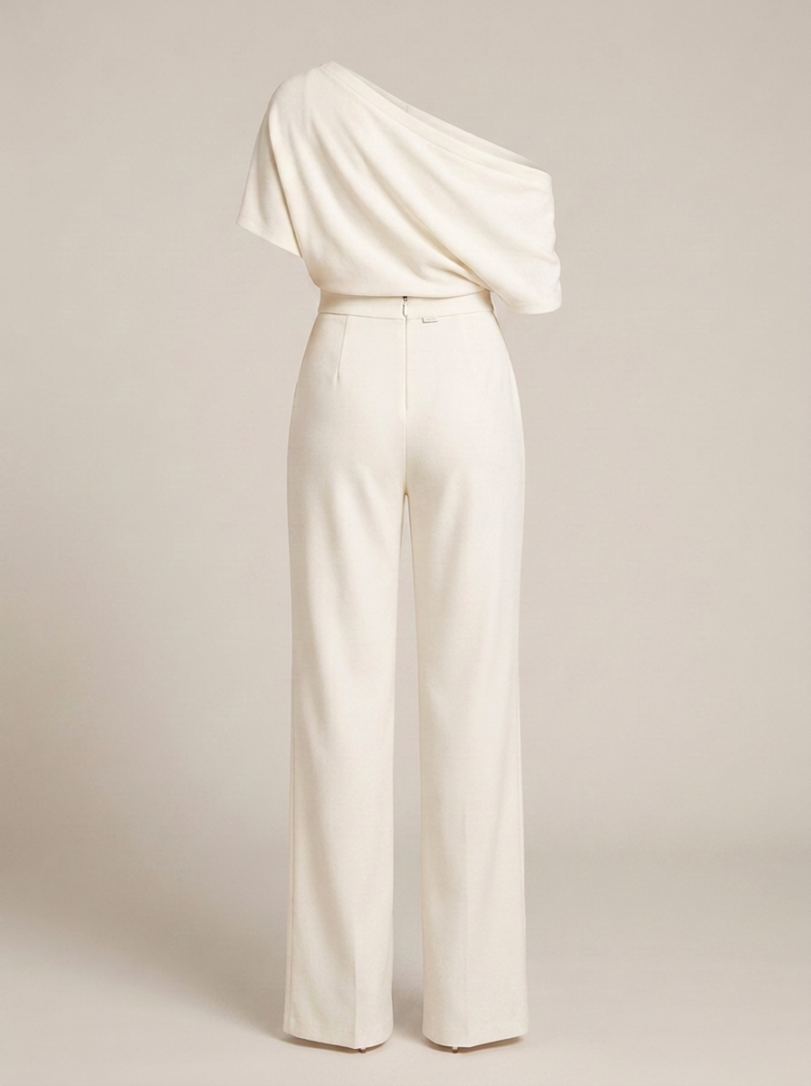 Jumpsuit Dames Feestelijk | Off Shoulder met Wijde Pijpen