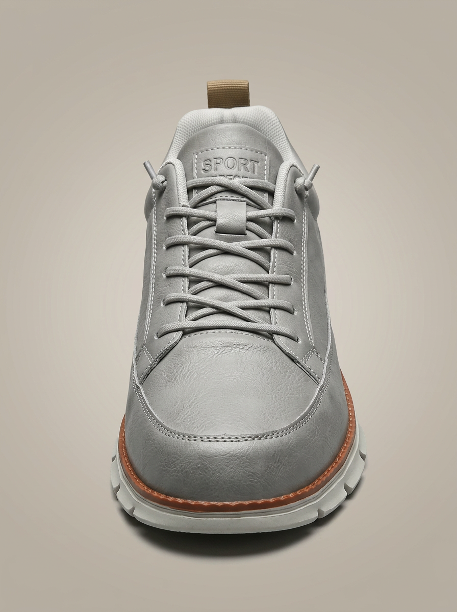 Sneakers Heren Casual | Vetersluiting met Ronde Neus
