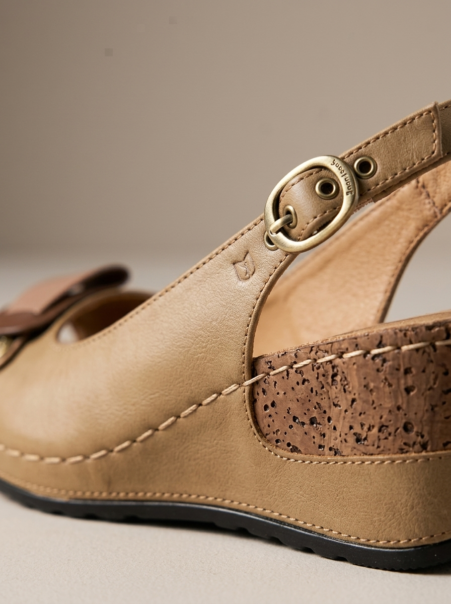 Sandalen Dames met Sleehak | Slingback met Open Teen