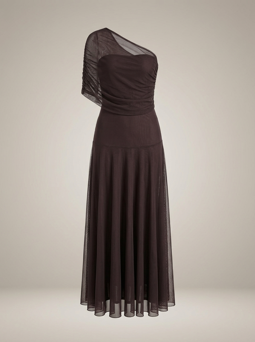 Women's Strapless Dress With High Split | Long And Festive