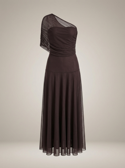Women's Strapless Dress With High Split | Long And Festive