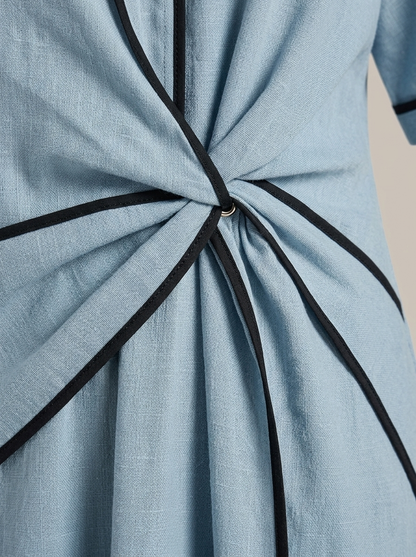 Zomerjurk Dames Met V-hals En Korte Mouwen | Maxi