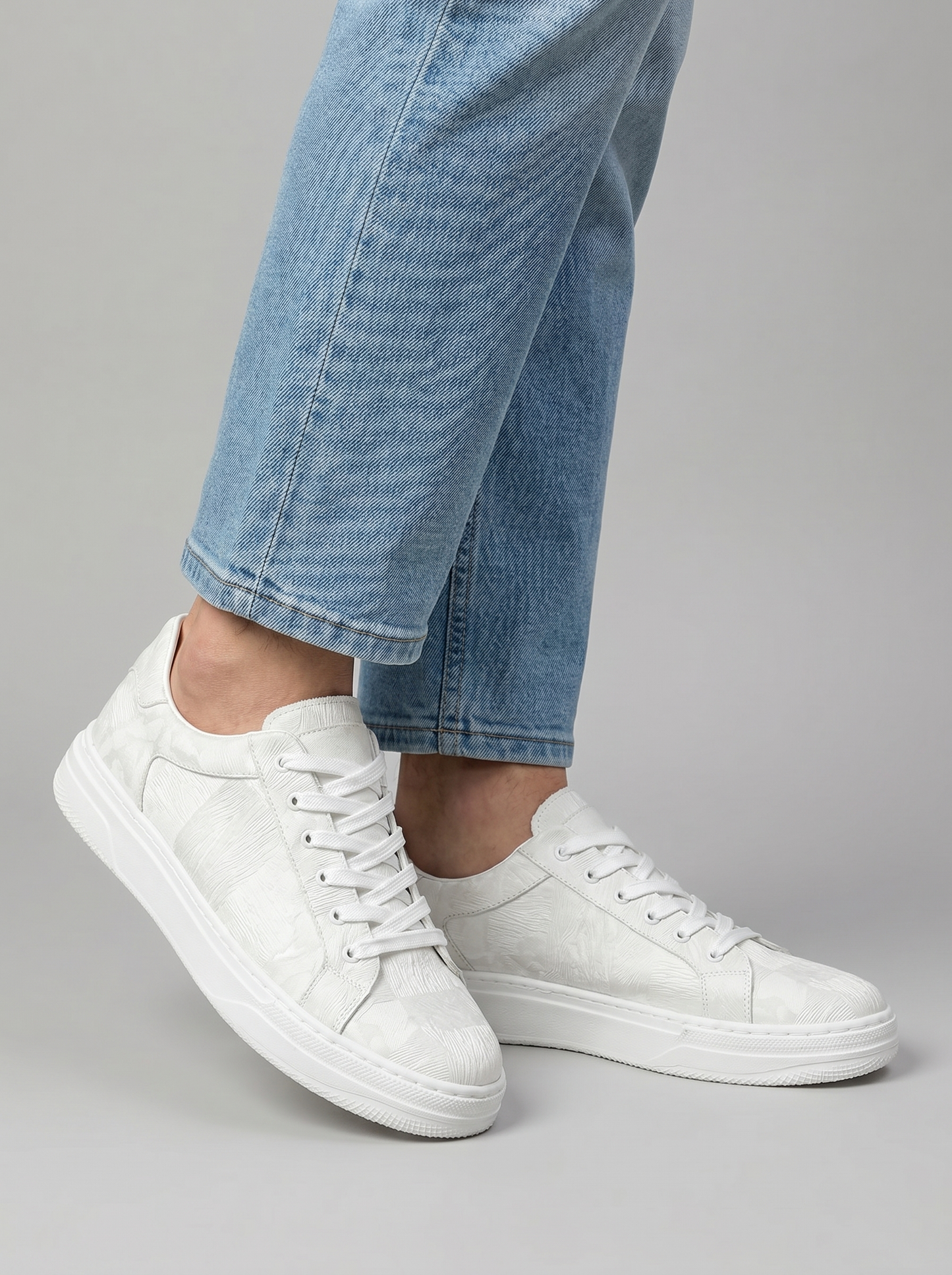 Sneakers Heren Laag | Vetersluiting Ronde Neus Casual