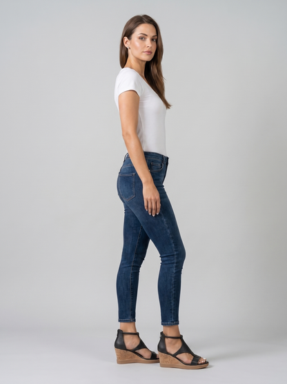 Sandalen Dames met Sleehak | Open Teen met Enkelbandje en Rits