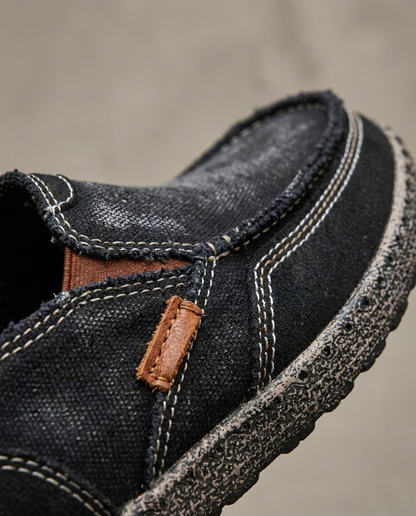 Heren Loafers met Slip-On Pasvorm en Espadrille Zool | Casual Instappers