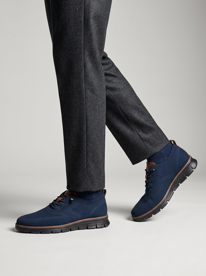Knitted Casual Sneakers For Men | Lace-Up
