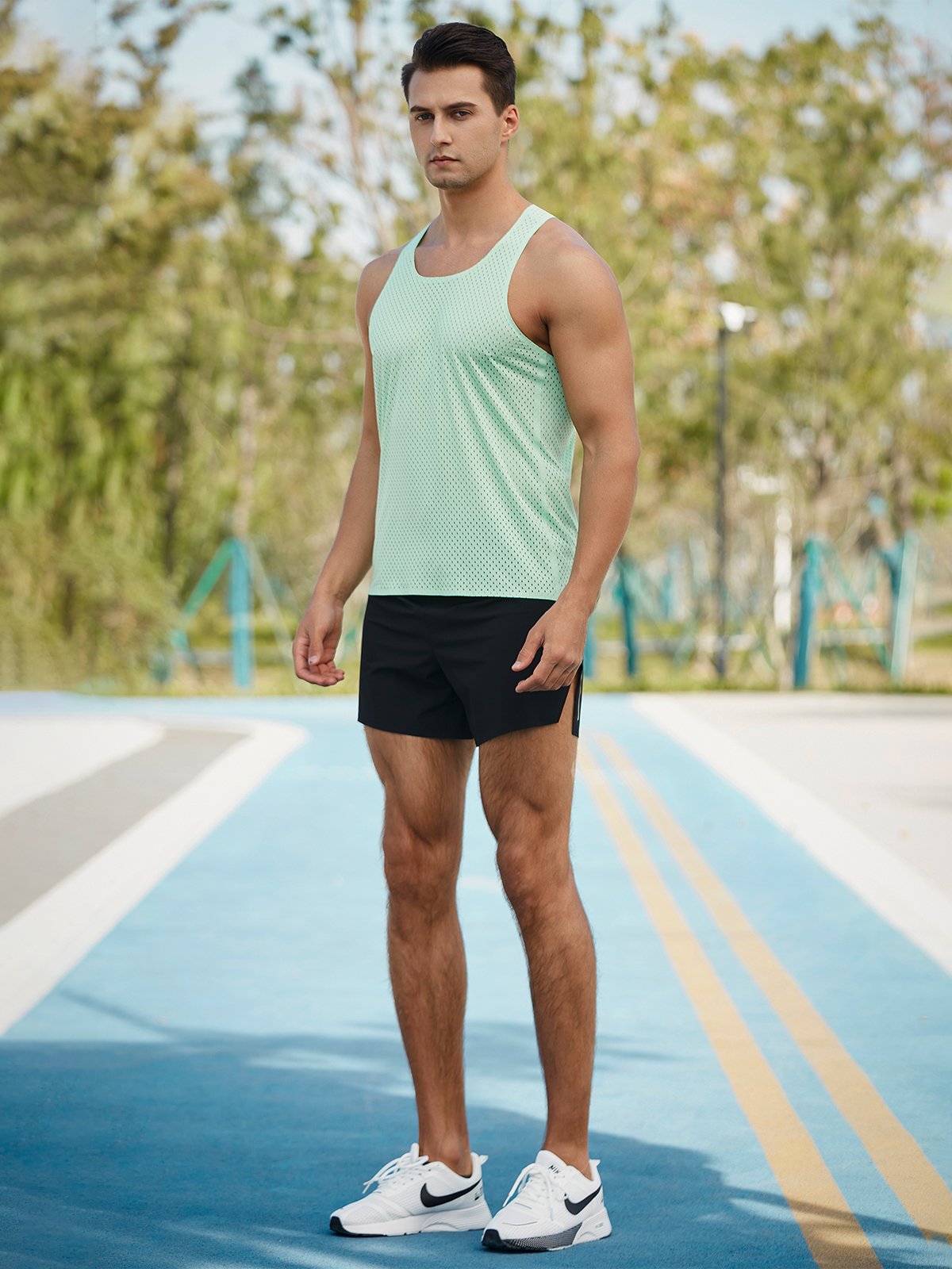 Dominante Performance – Mesh Tanktop voor Mannen