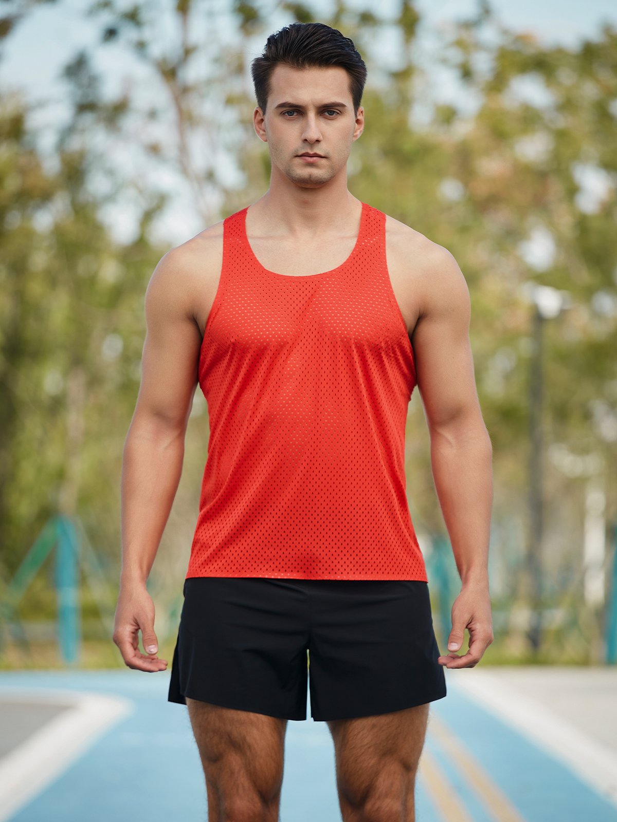 Dominante Performance – Mesh Tanktop voor Mannen