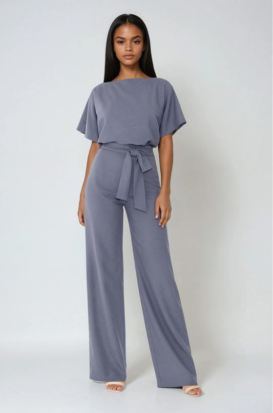 Lacy Jumpsuit Dames | Wide Leg & Strikceintuur