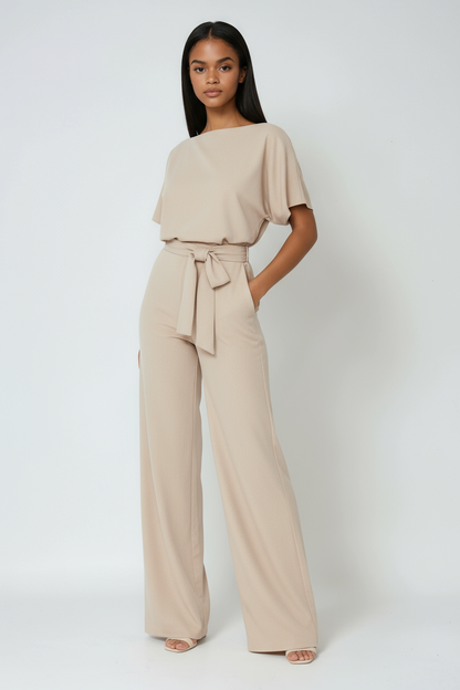 Lacy Jumpsuit Dames | Wide Leg & Strikceintuur