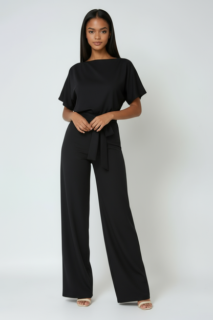 Lacy Jumpsuit Dames | Wide Leg & Strikceintuur