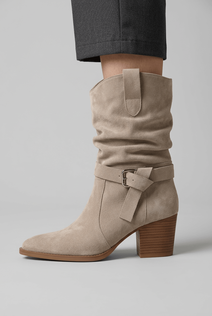 Dames western enkellaarzen | Gesp & Blokhak