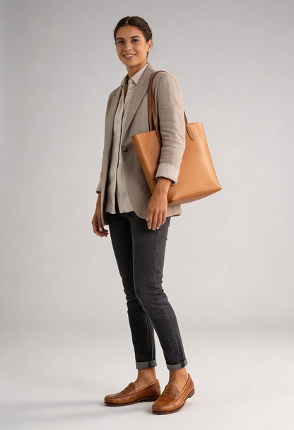 Loafers Dames Klassiek | Instappers met Sierbalk en Lage Hak