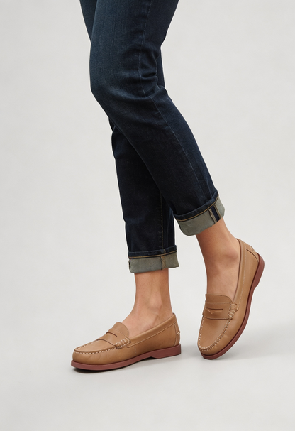 Loafers Dames Klassiek | Instappers met Sierbalk en Lage Hak