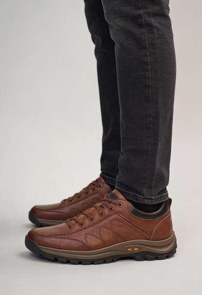 Wandelschoenen Heren met Vetersluiting | Dikke Profielzool