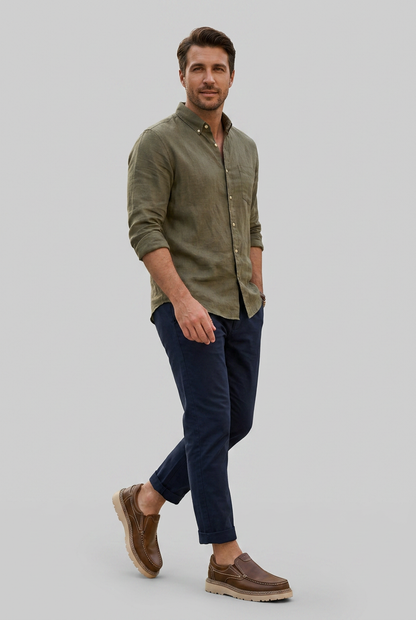 Instappers Heren met Dikke Zool | Mocassin Stijl Casual