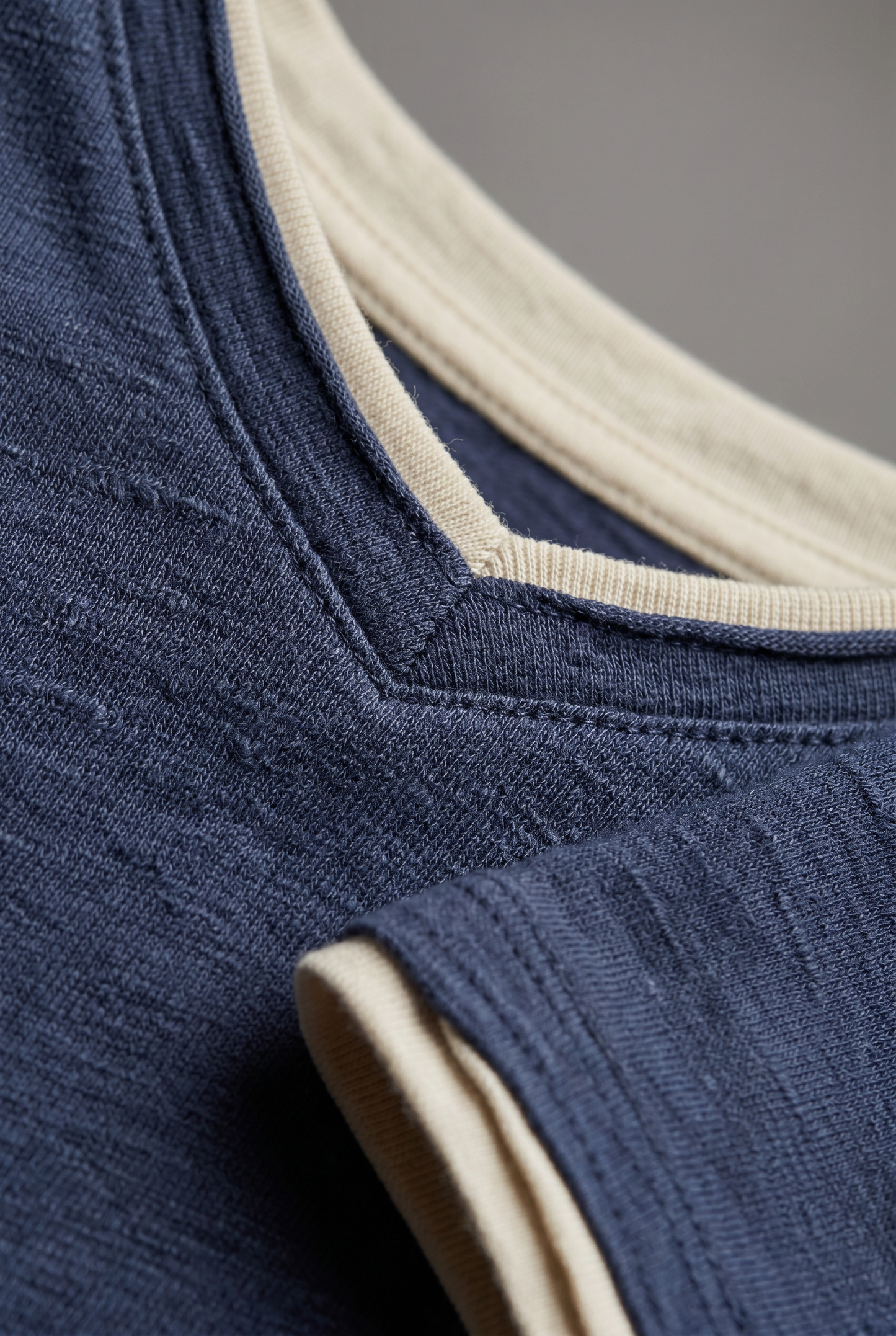 Heren Shirt Met Lange Mouwen En Ronde hals | Slim Fit