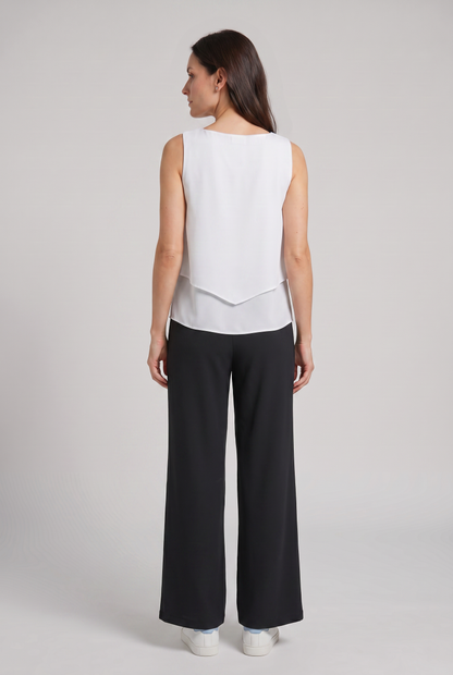 Dames Set Tweedelig Zomer | Mouwloze Top met Wijde Broek