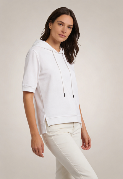 Hoodie Dames met Korte Mouwen | Capuchon met Koordtrekker