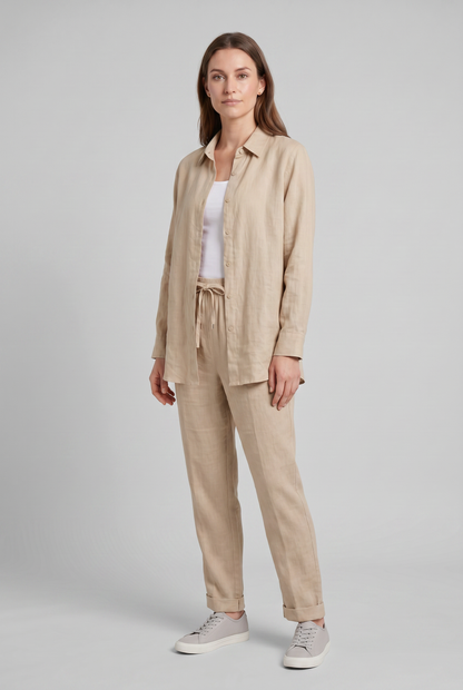 Dames Set Tweedelig Zomer | Overhemd met Broek