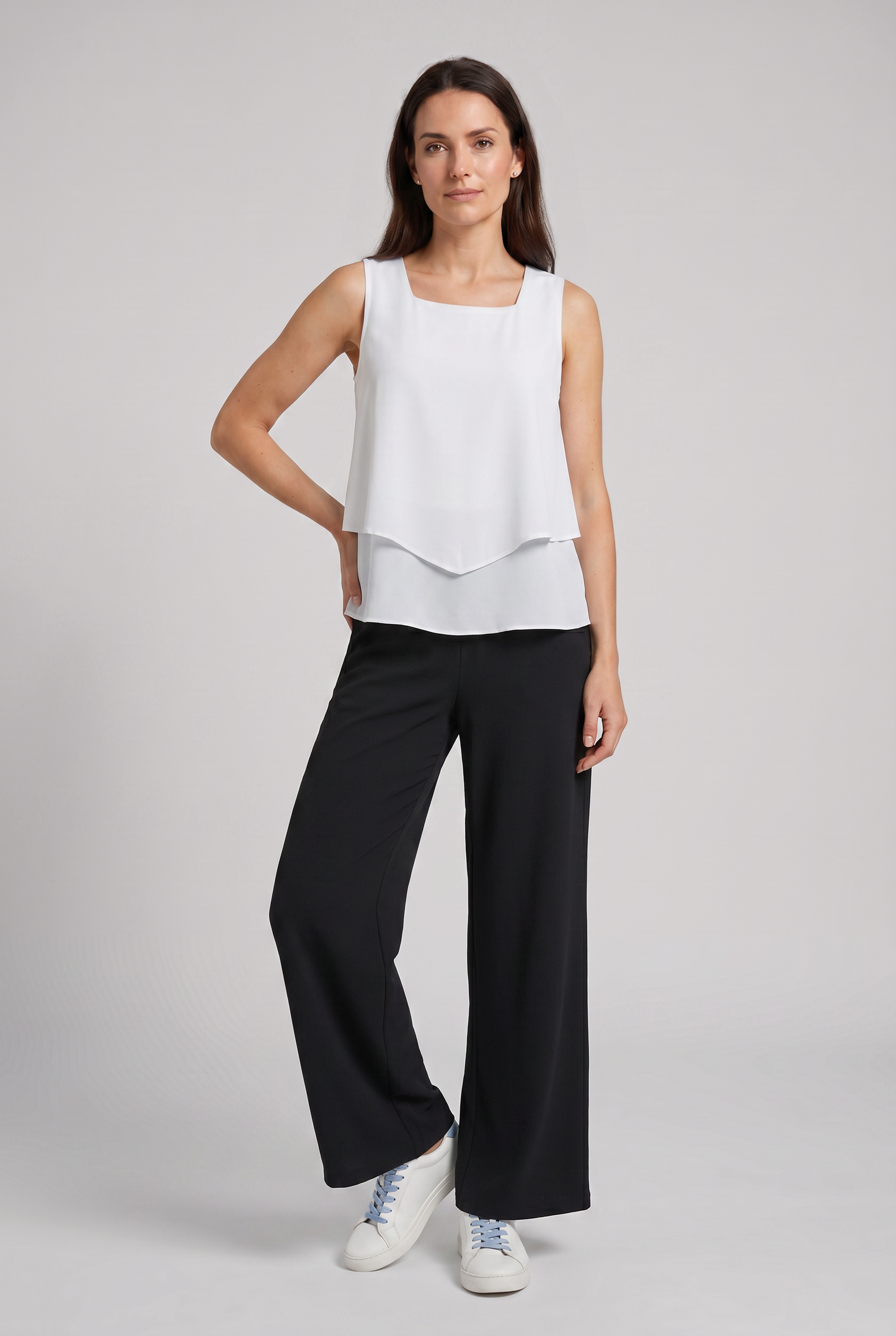 Dames Set Tweedelig Zomer | Mouwloze Top met Wijde Broek