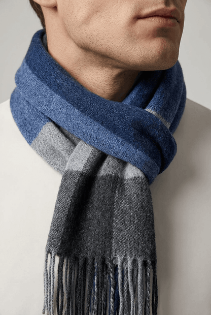Heren sjaal casual | Geruit Plaid Dessin & Franjes