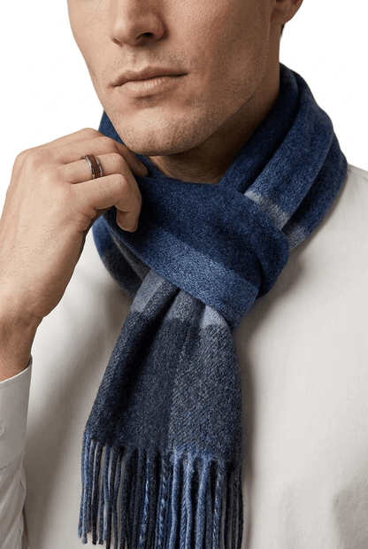 Heren sjaal casual | Geruit Plaid Dessin & Franjes