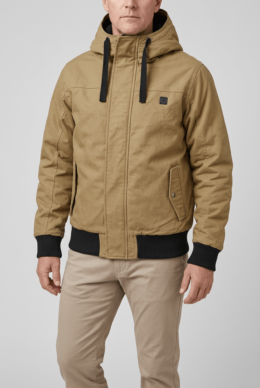 Heren Winterjas met Capuchon | Gevoerde Blouson