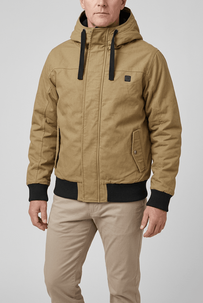 Heren Winterjas met Capuchon | Gevoerde Blouson