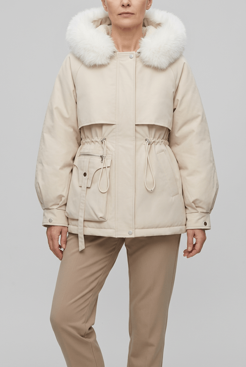 Dames Parka Jas | Capuchon met Imitatiebont