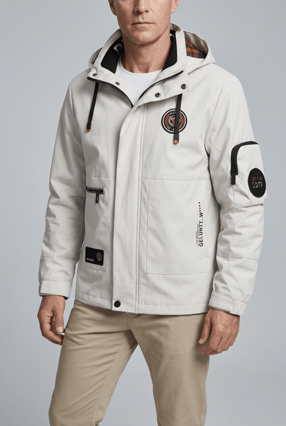Heren Winterjas met Capuchon | Geruite Binnenvoering
