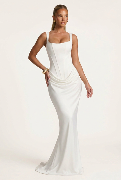 Mouwloos Jurk Bruiloft Gast Dames | Corset-stijl