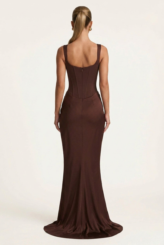 Mouwloos Jurk Bruiloft Gast Dames | Corset-stijl