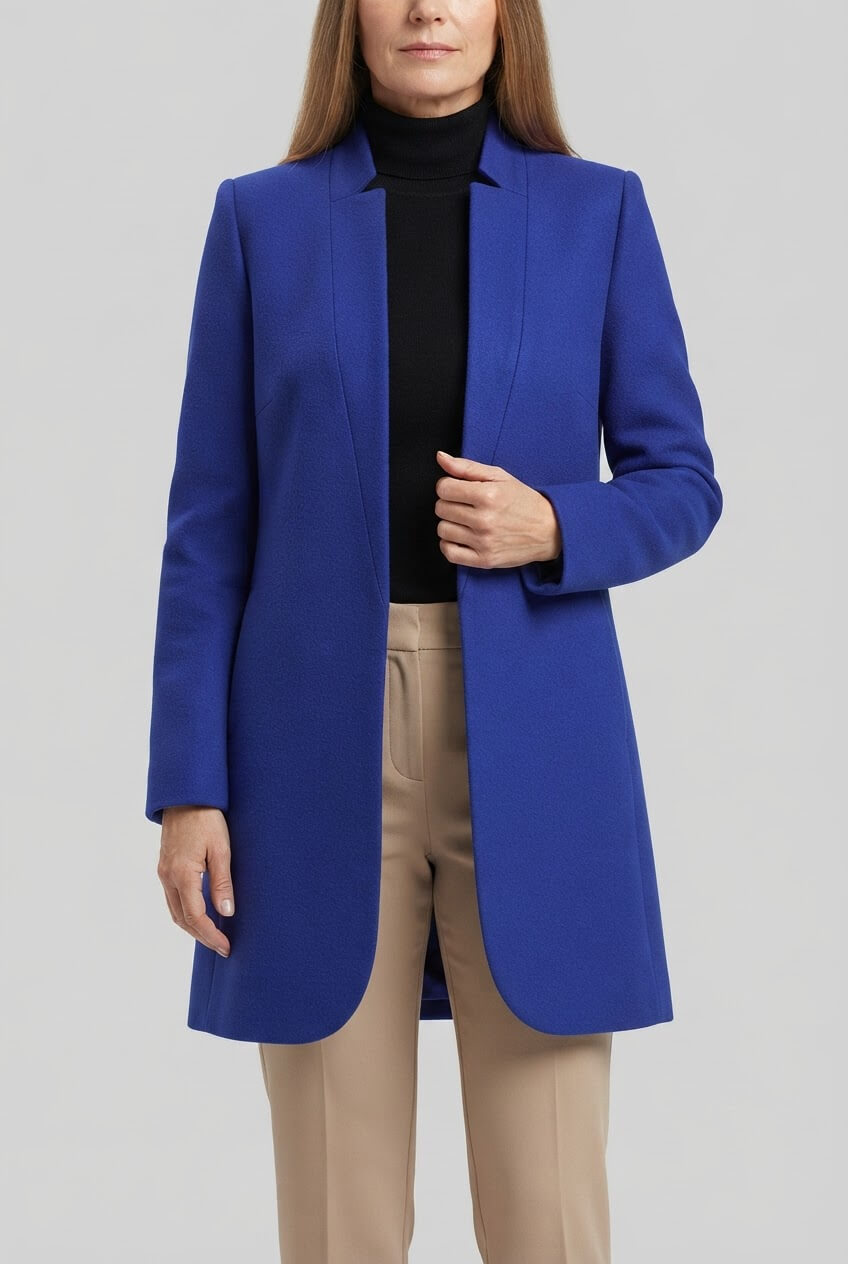 Dames Trenchcoat met Opstaande Kraag | Knoopsluiting
