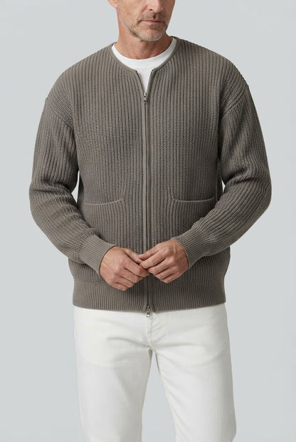 Heren Gebreid Vest | Ronde hals & Zakken